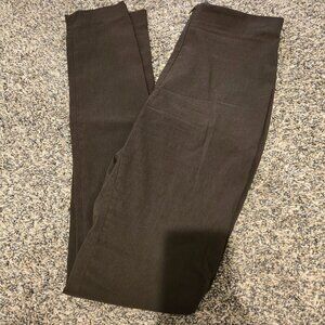 Lauren Vidal Olive Green Zip Front Skinny Pants XS